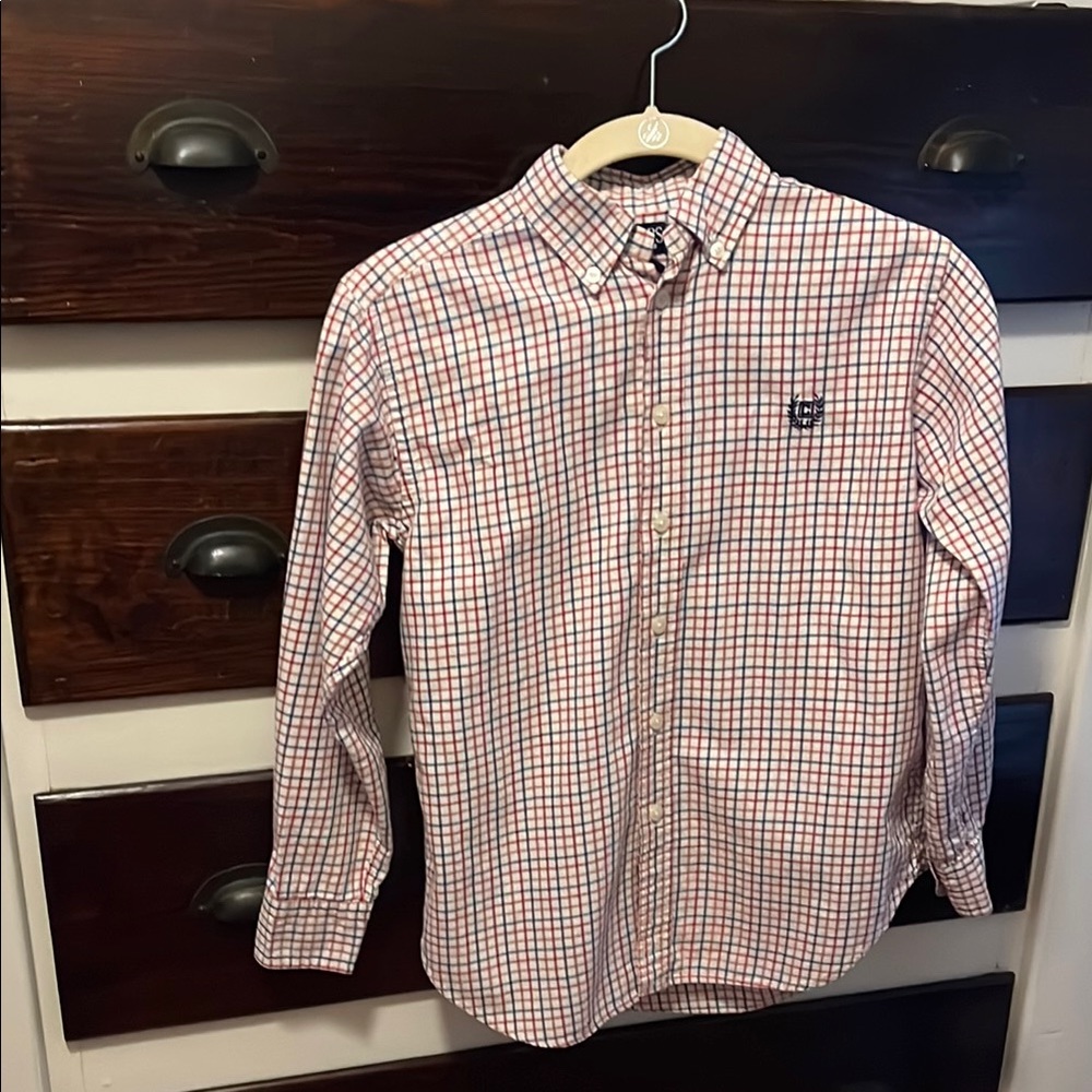 Boy’s Chaps 100% Cotton button down long sleeve shirt